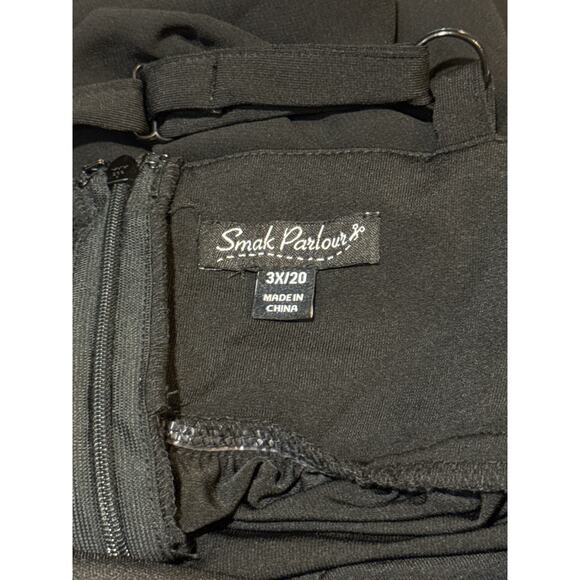 Smak Parlour Unique Vintage 1970’s Black Fringe Cape Maxi Dress 3X 20 NWOT - Picture 5 of 5